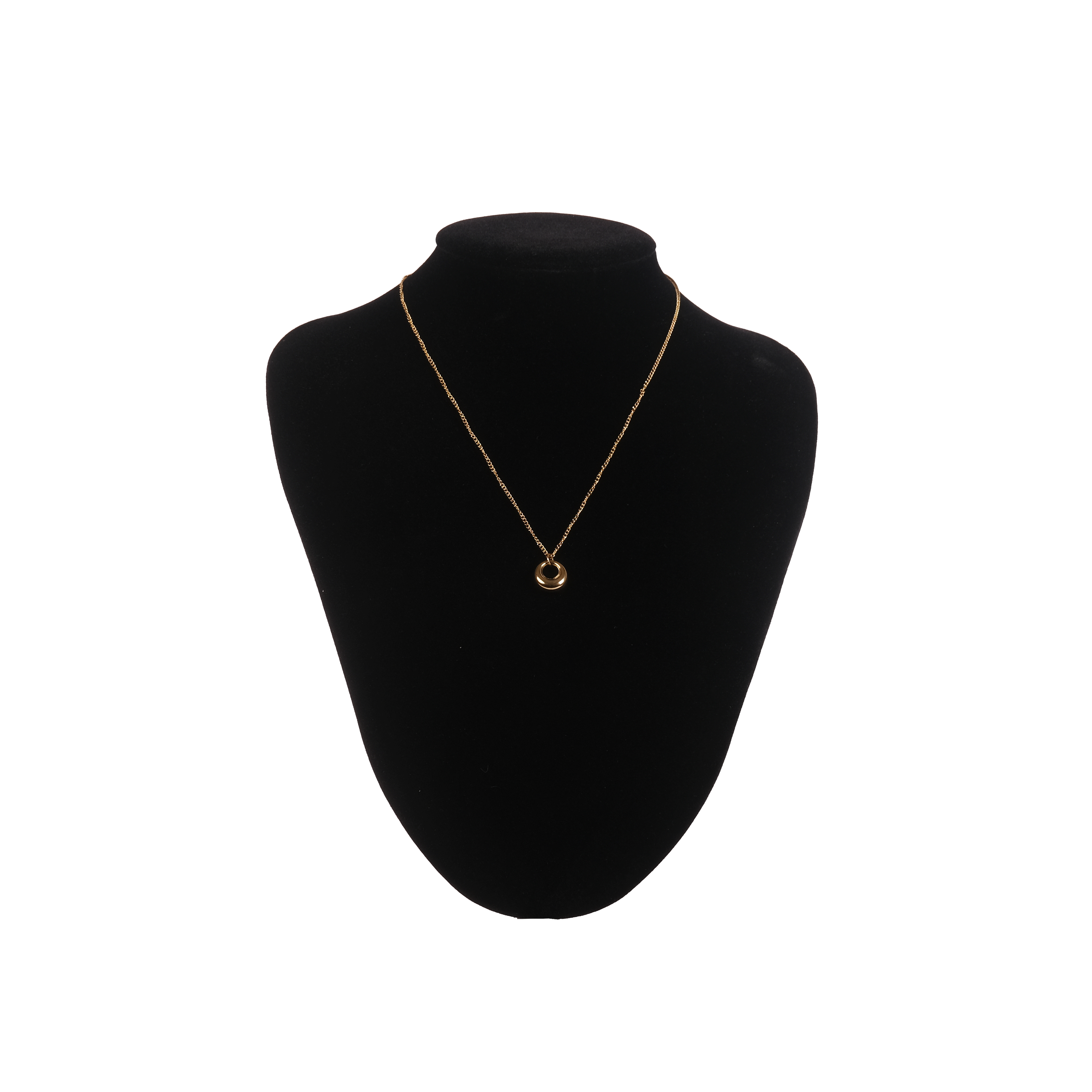 Donut Pendant Necklace