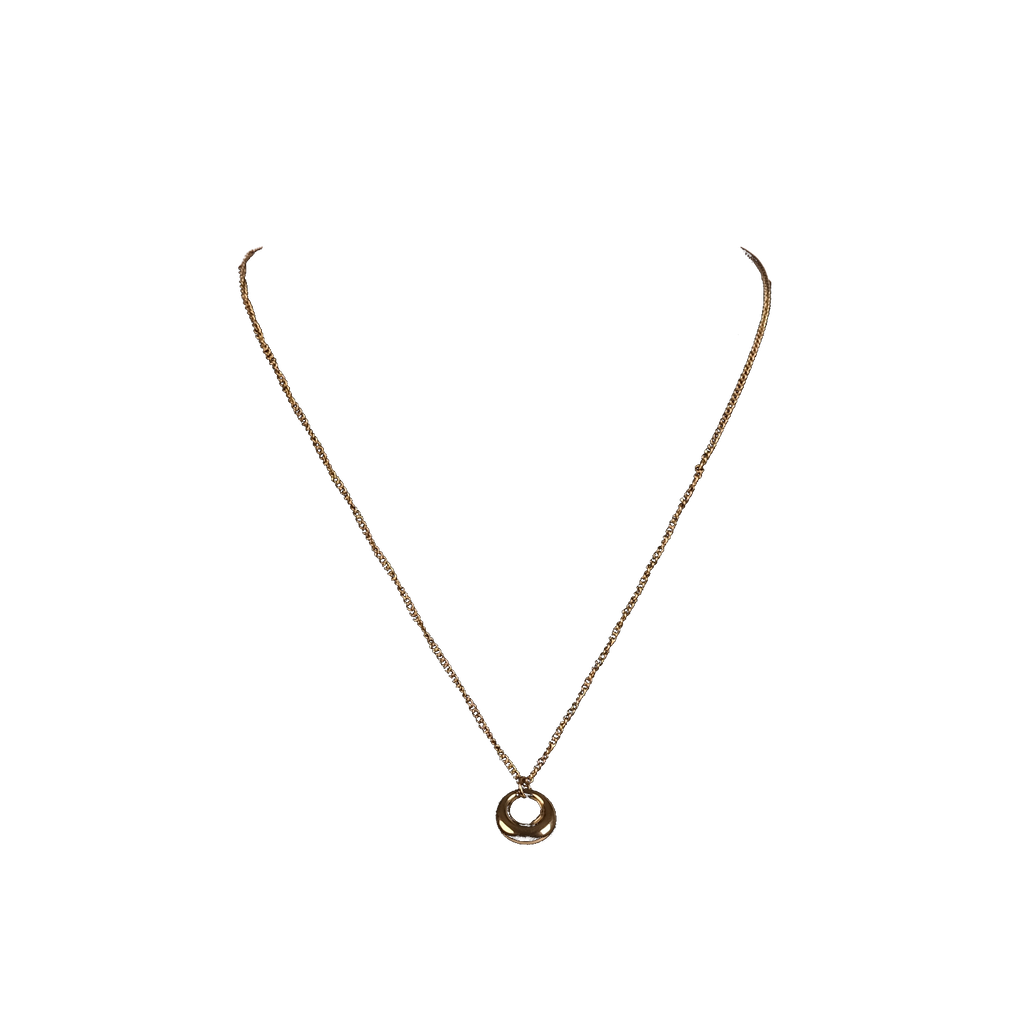 Donut Pendant Necklace