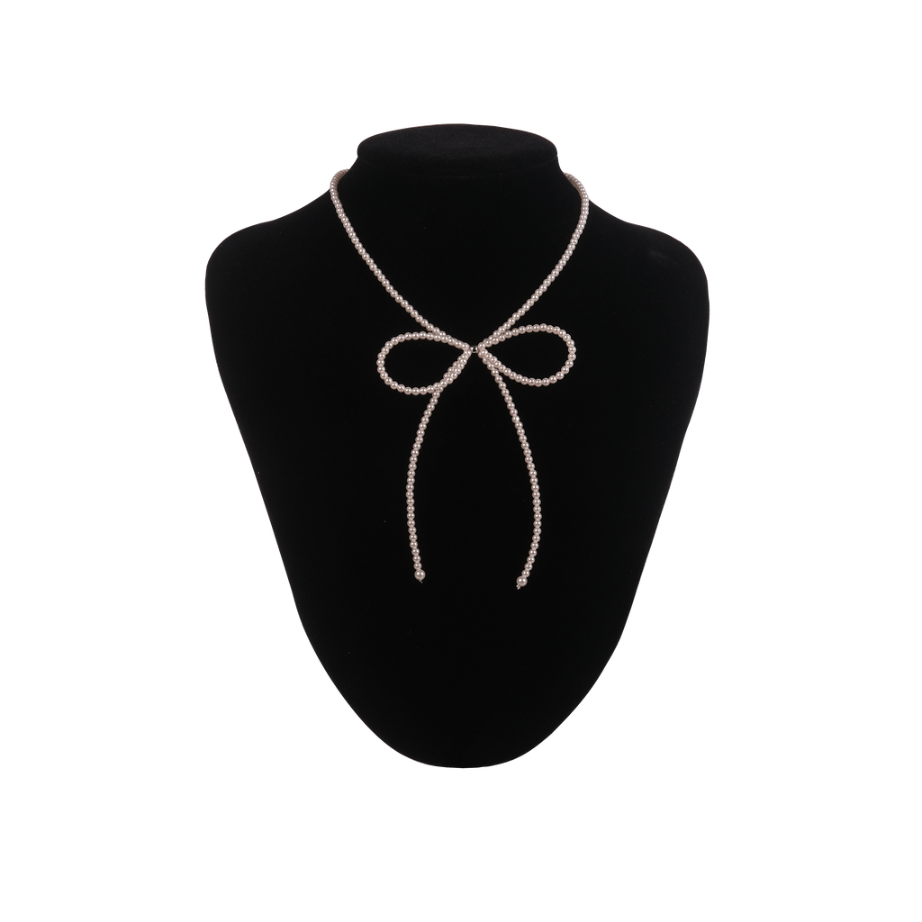 Pearl Bow Necklace