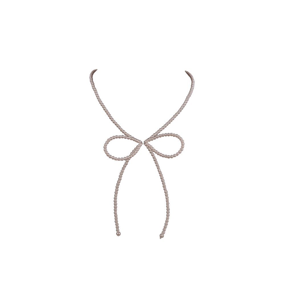 Pearl Bow Necklace