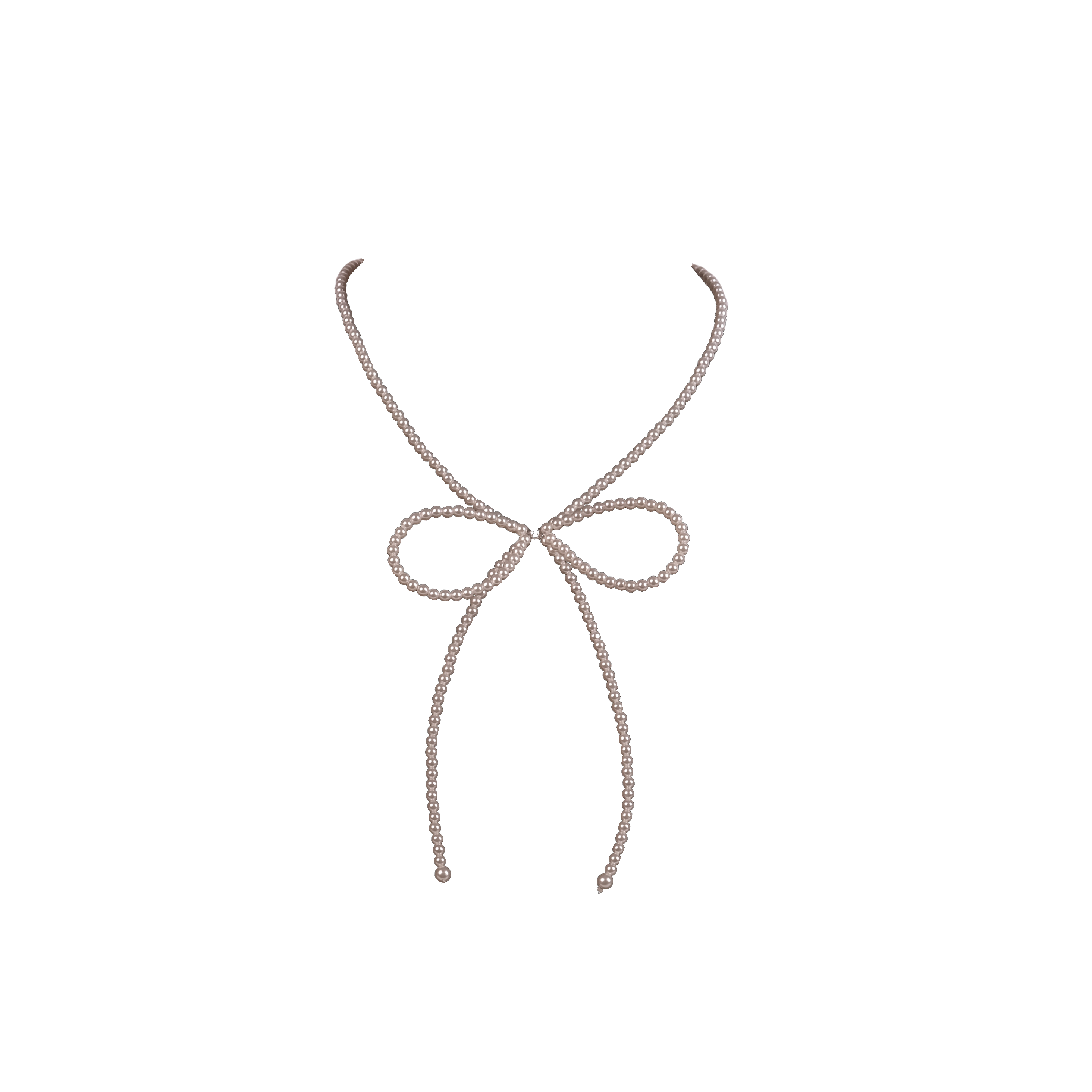 Pearl Bow Necklace
