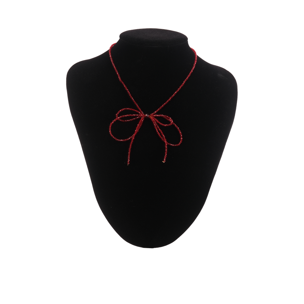 Scarlet Bow Necklace
