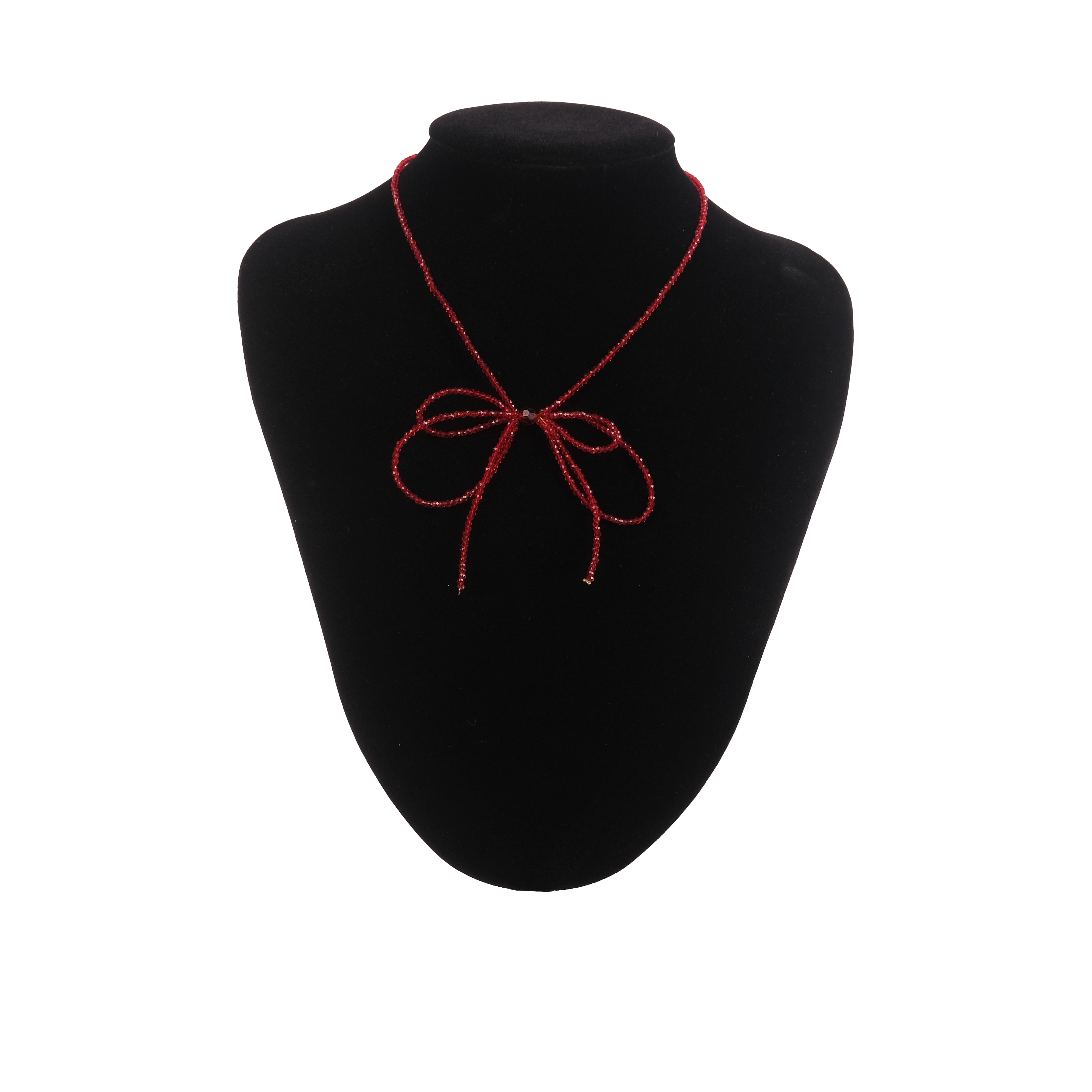 Scarlet Bow Necklace
