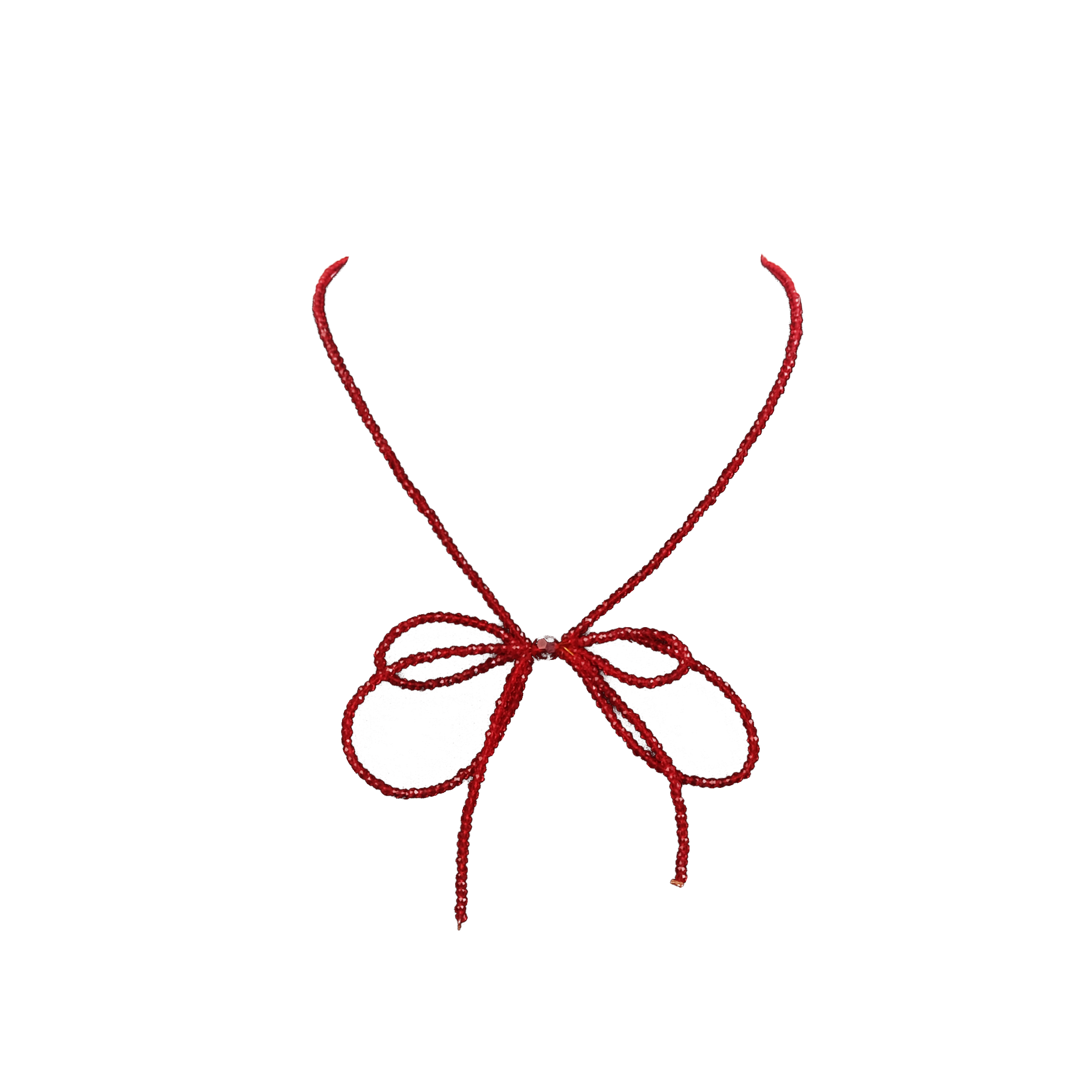 Scarlet Bow Necklace