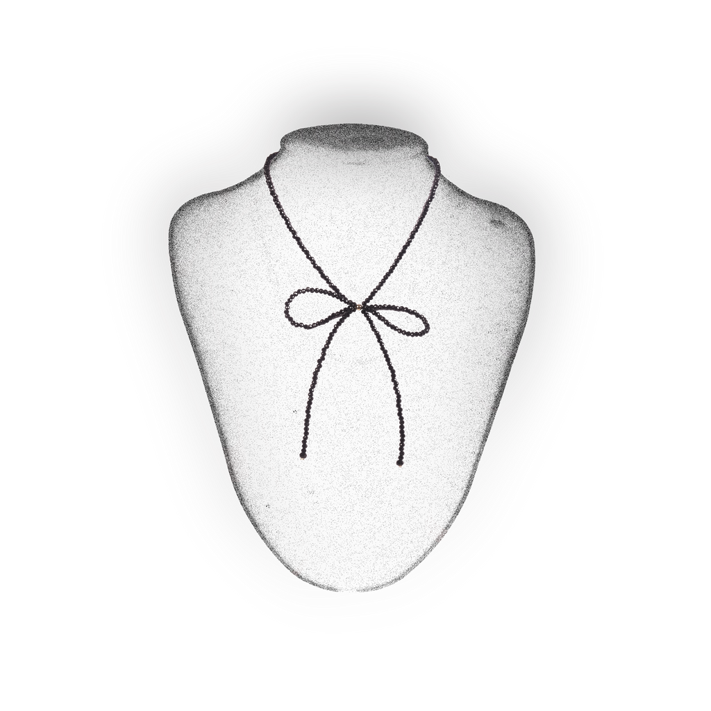 Noir Bow Necklace