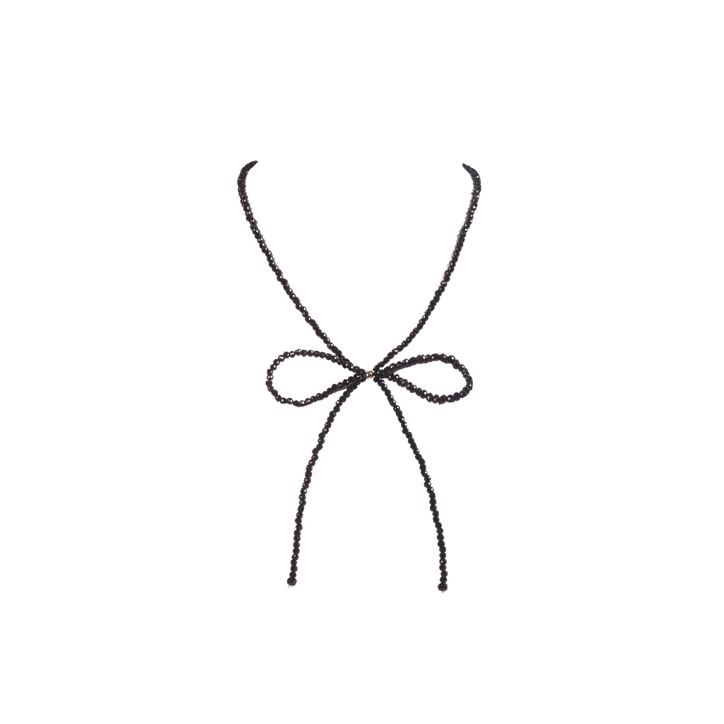 Noir Bow Necklace