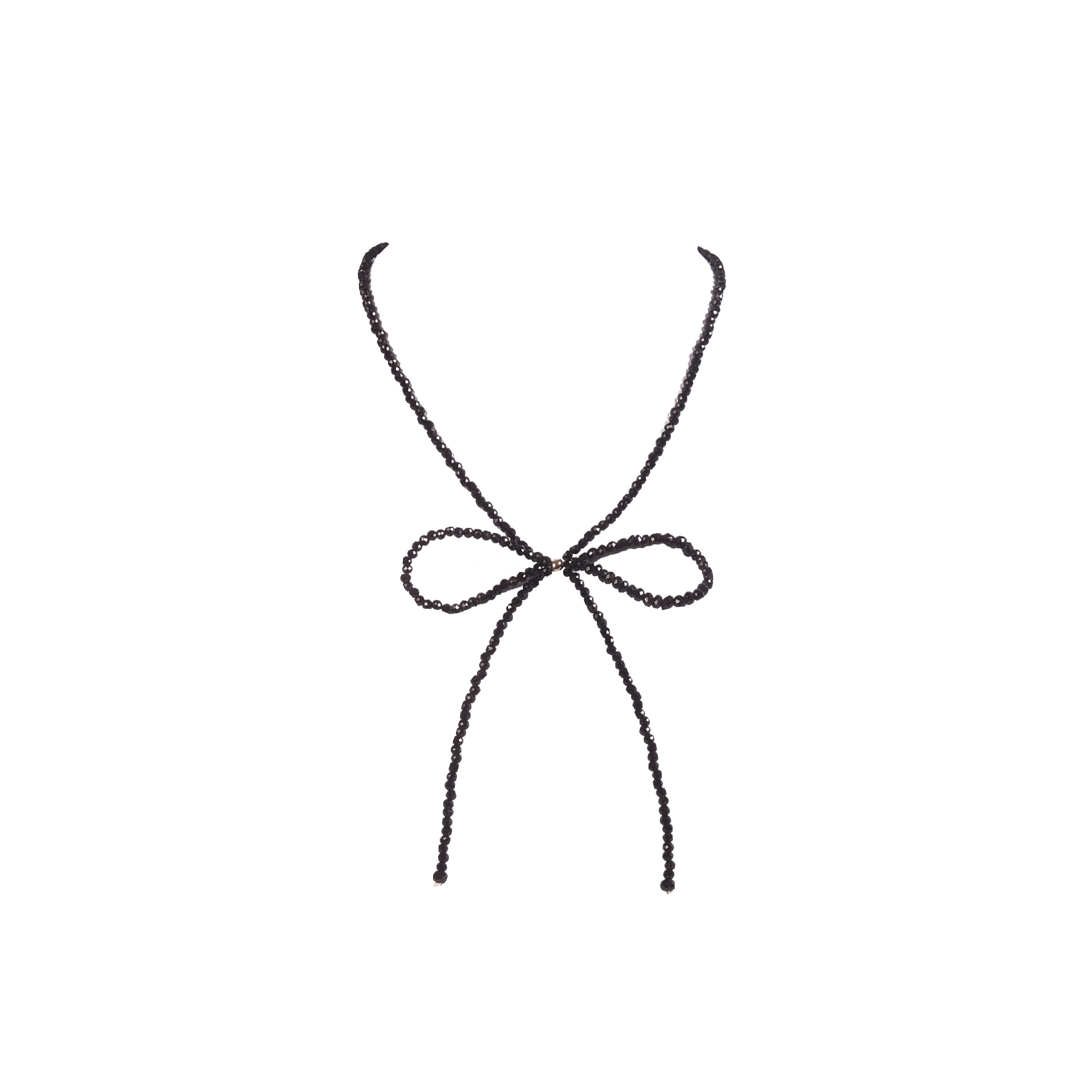 Noir Bow Necklace