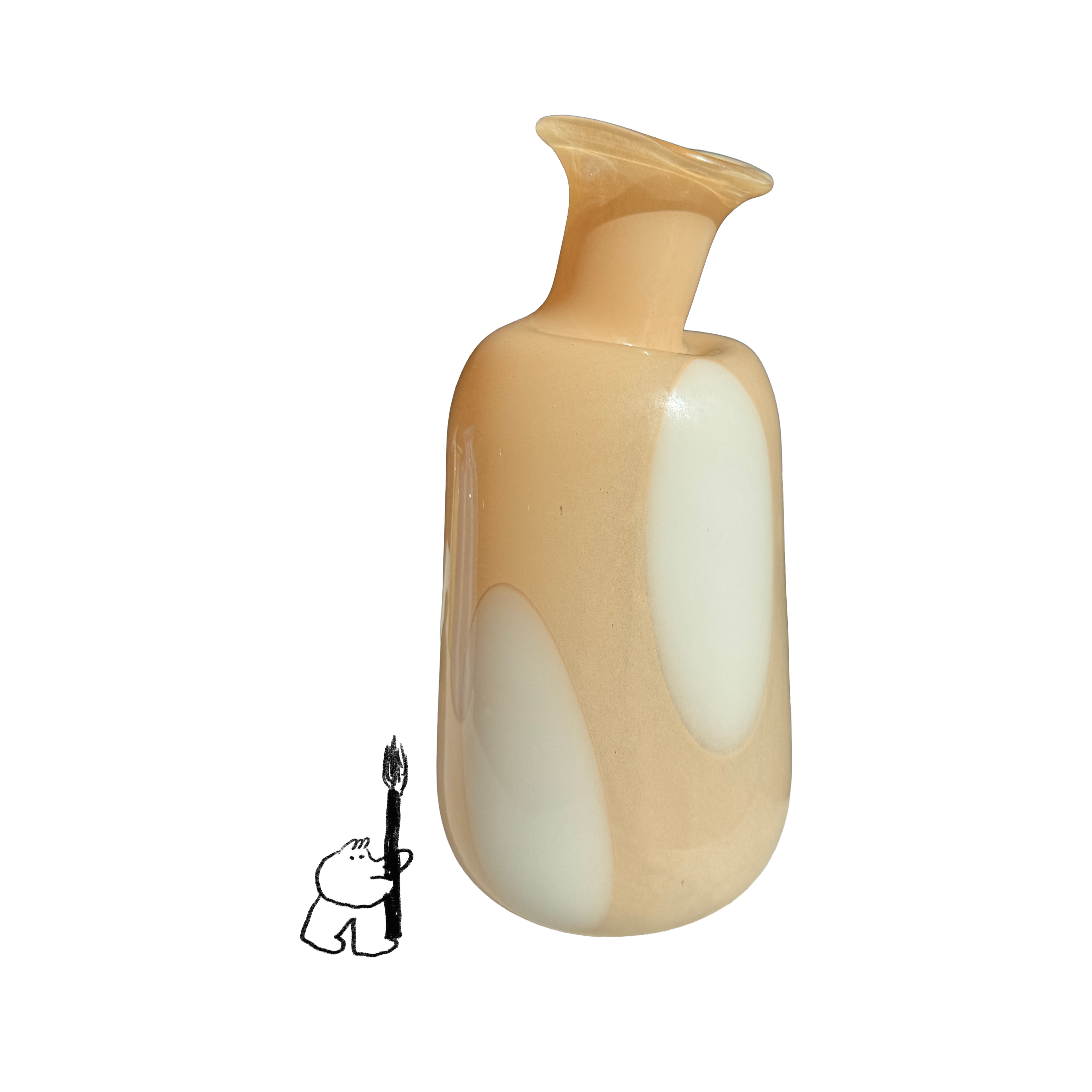 Peach Dot Vase