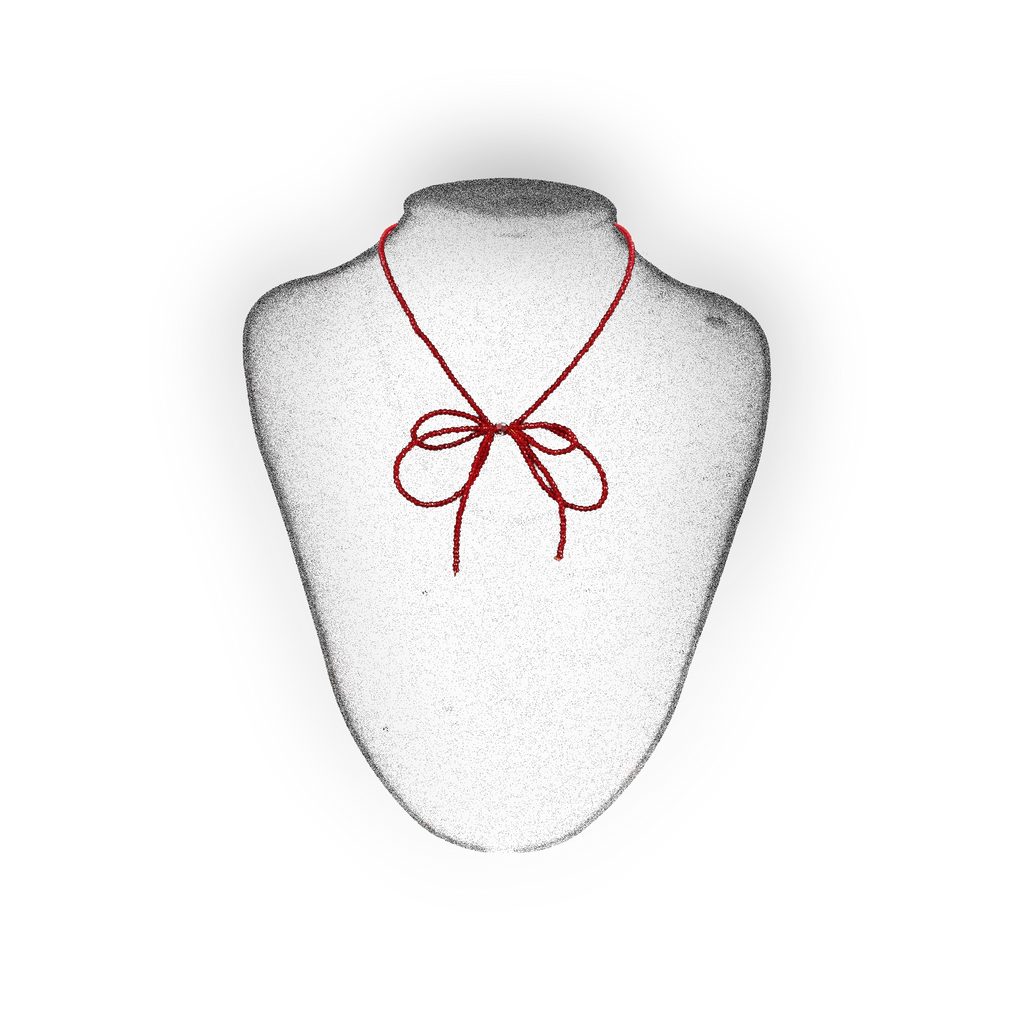 Scarlet Bow Necklace